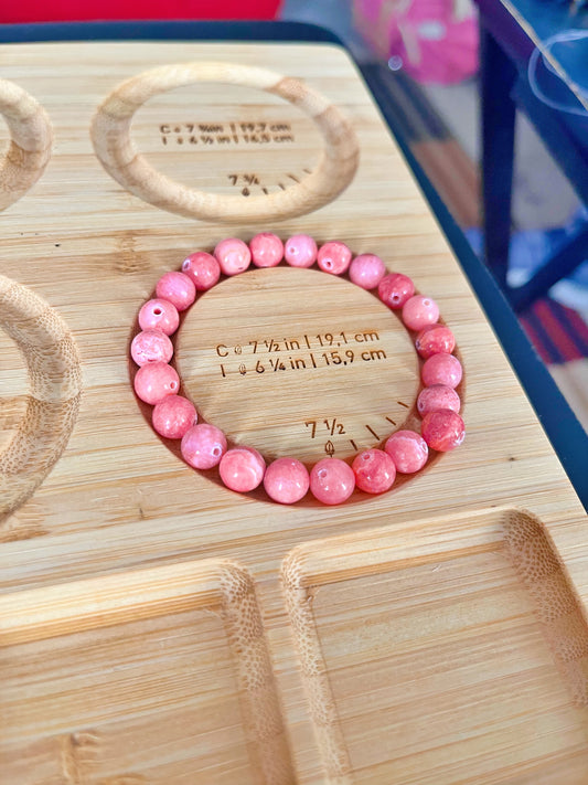 Pink Rhodochrosite bracelet