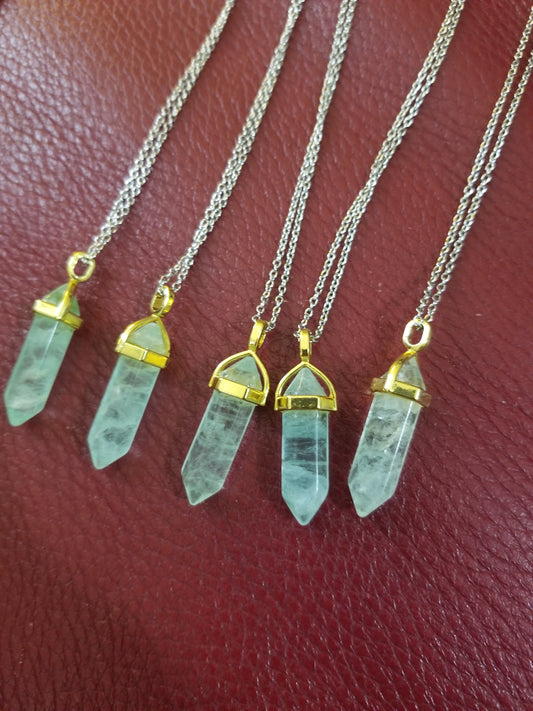 Light green Agate necklace